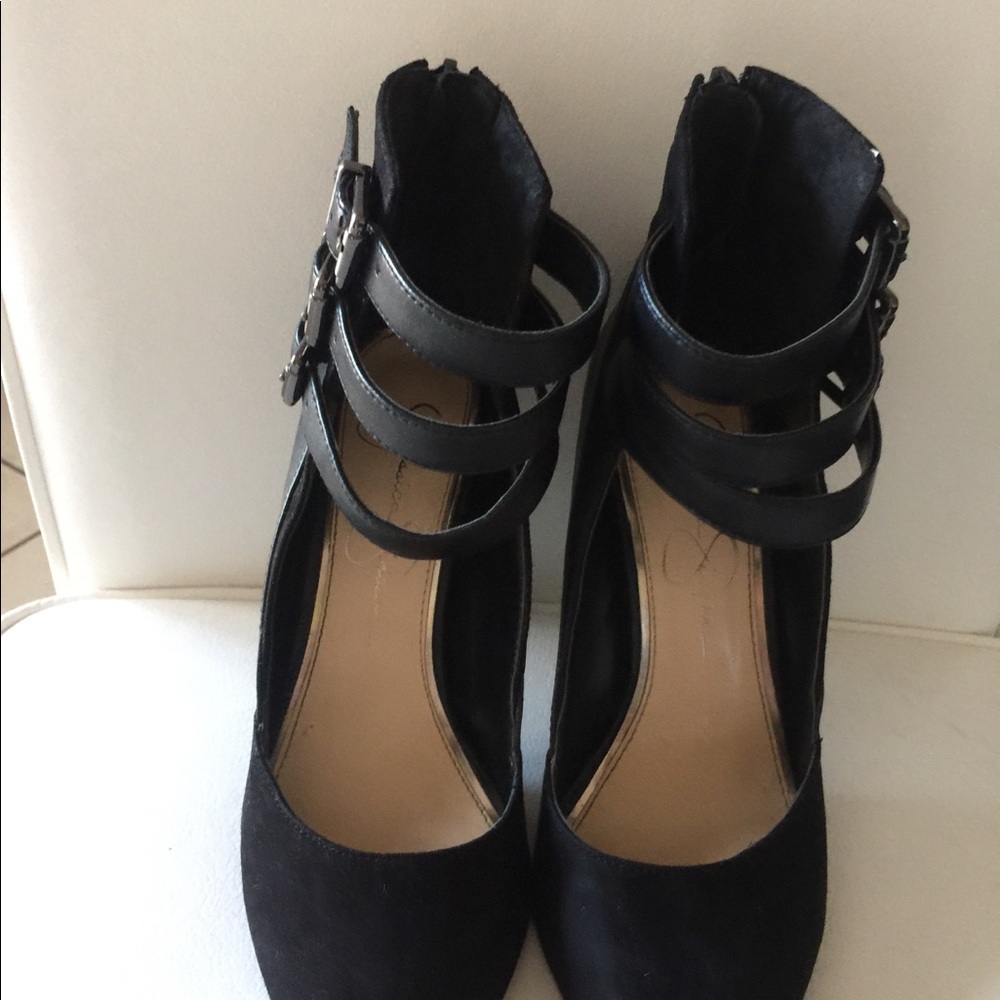 Jessica Simpson black leather